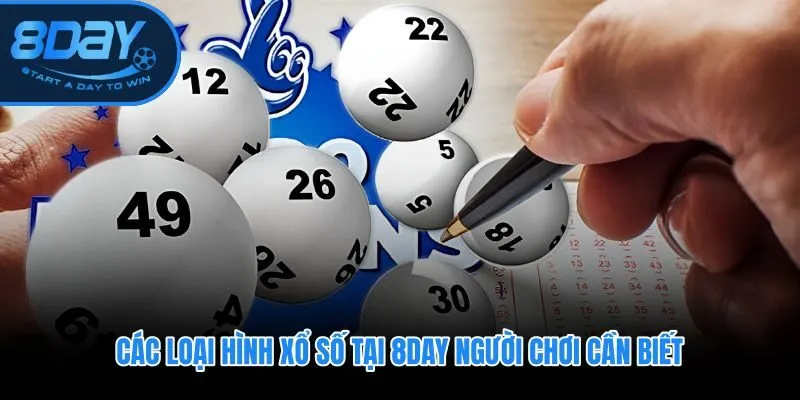 Xổ số 8DAY với bốn nhóm cược từ lô đề đến xiên lũy tiến