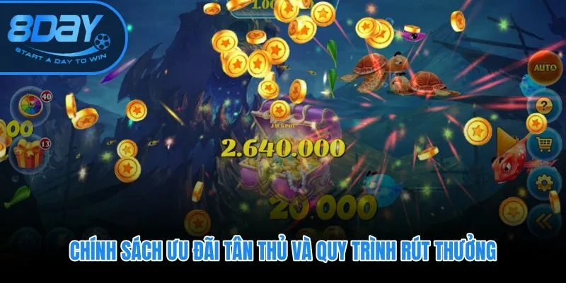 Ưu đãi tân thủ gắn liền quy trình rút thưởng minh bạch tại 8DAY