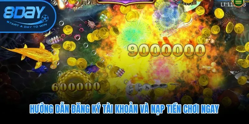 Quy trình 2 phút từ đăng ký đến vào sảnh game bắn cá săn rồng vàng