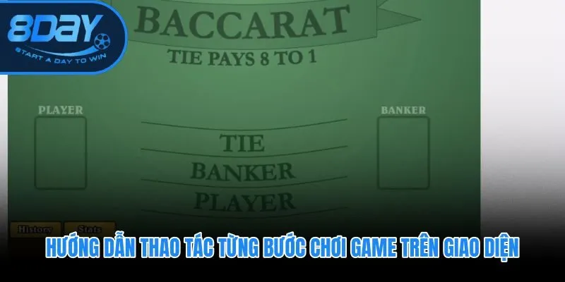 Quy trình đặt cược Baccarat 8DAY từ chọn sảnh đến xác nhận chip